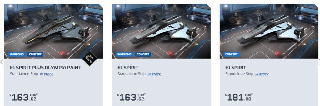 Offres sur le store pour Crusader Spirit E1
