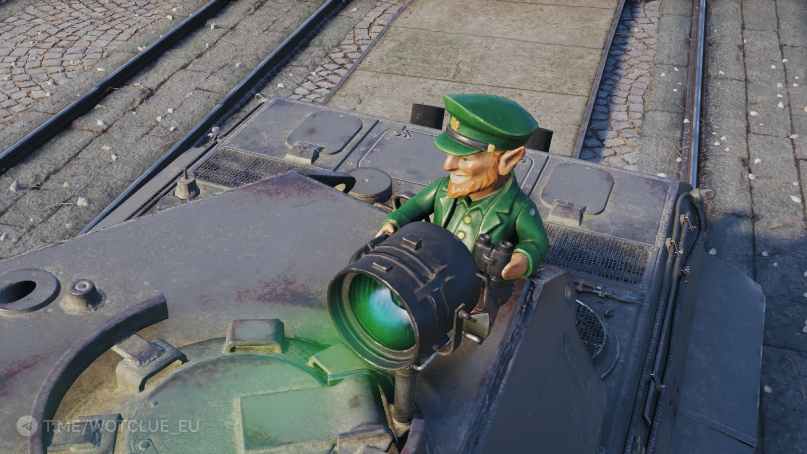 3D vozidlo „Lamplighter“ ve hře World of Tanks