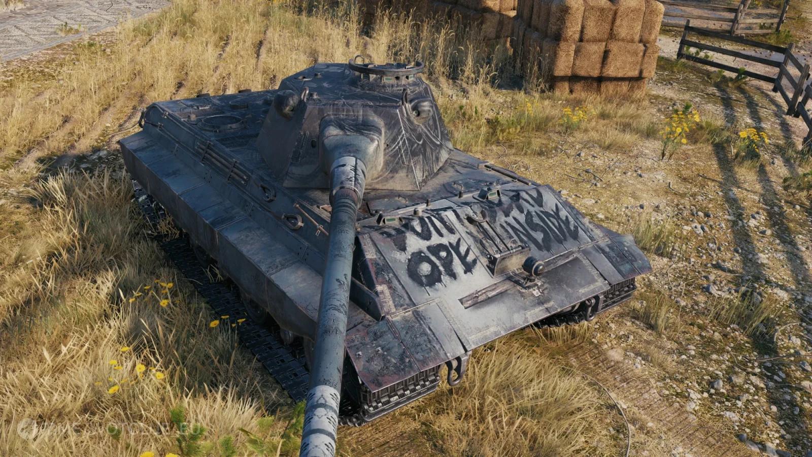 2D maskovací styl „Vítejte v novém světě“ ve hře World of Tanks