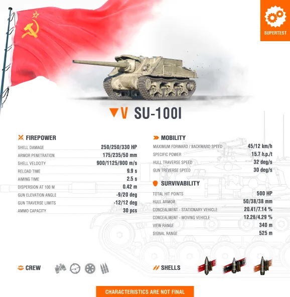 WoT Supertest: SU-100I