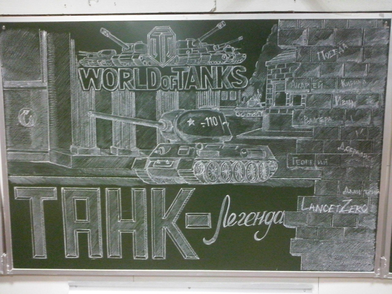 Výsledky školní soutěže "Tank na tabuli"