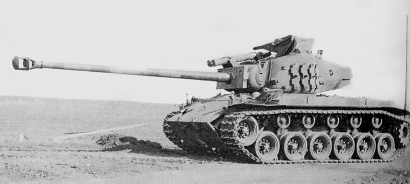 Bližší pohľad na T26E4 Super Pershing