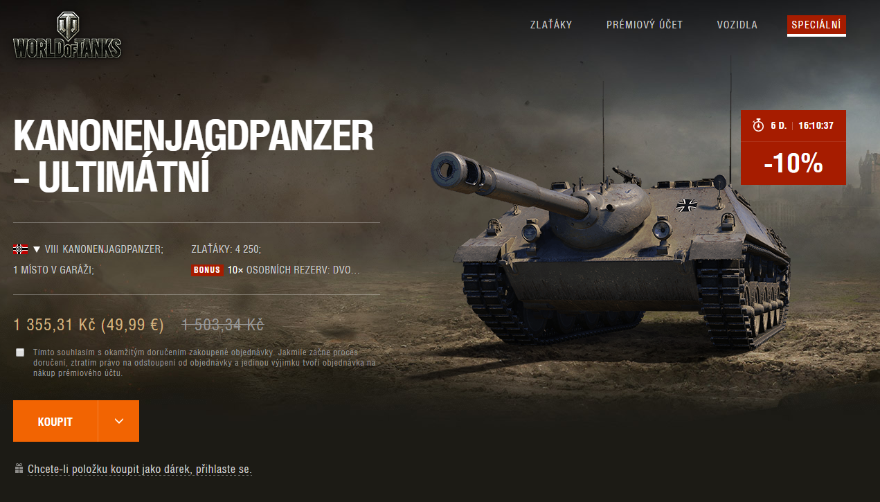 Kanonenjagdpanzer v E-Shopu