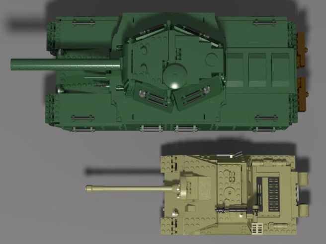 Model Type 5 vytvořený z Lega