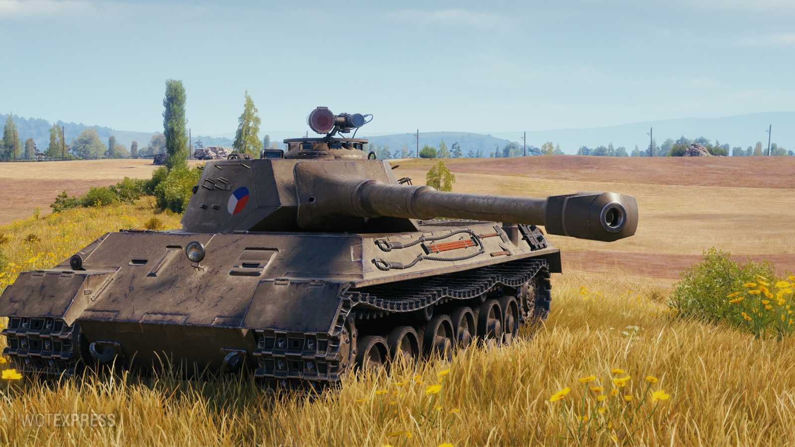 Hotový model tanku Škoda T 45