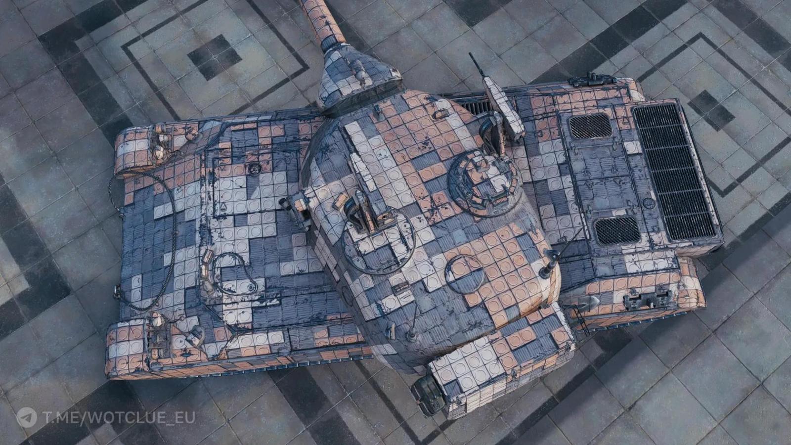 2D styl „Vápencové brnění“ z aktualizace 2.2 hry World of Tanks