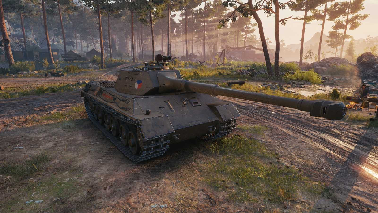 Hotový model tanku Škoda T 45