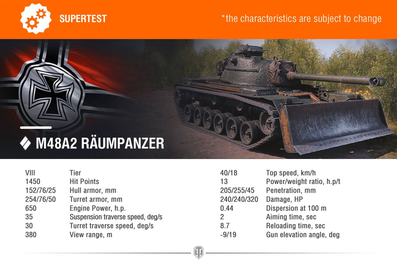 WoT Supertest – M48A2 Räumpanzer