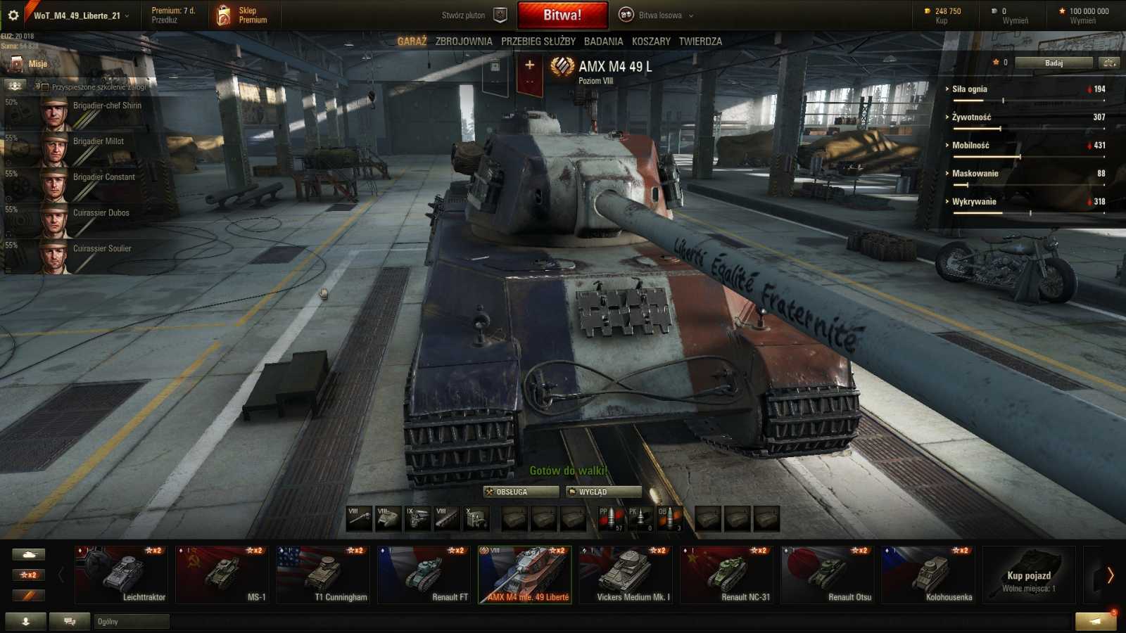AMX M4 Mle. 49 brzy v E-Shopu