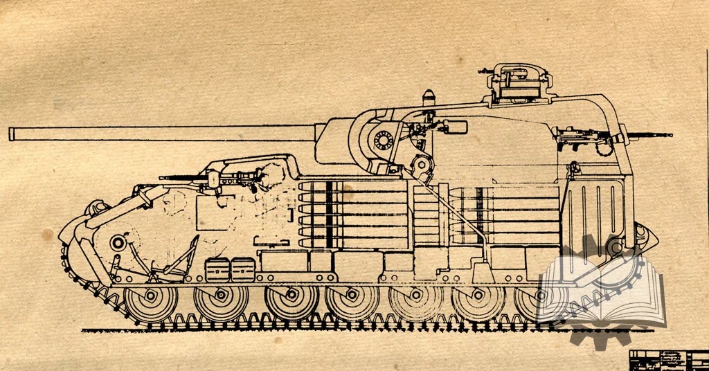 A-44 - Nejtěžší varianta tanku s kanónem ZIS-6 ráže 107 mm