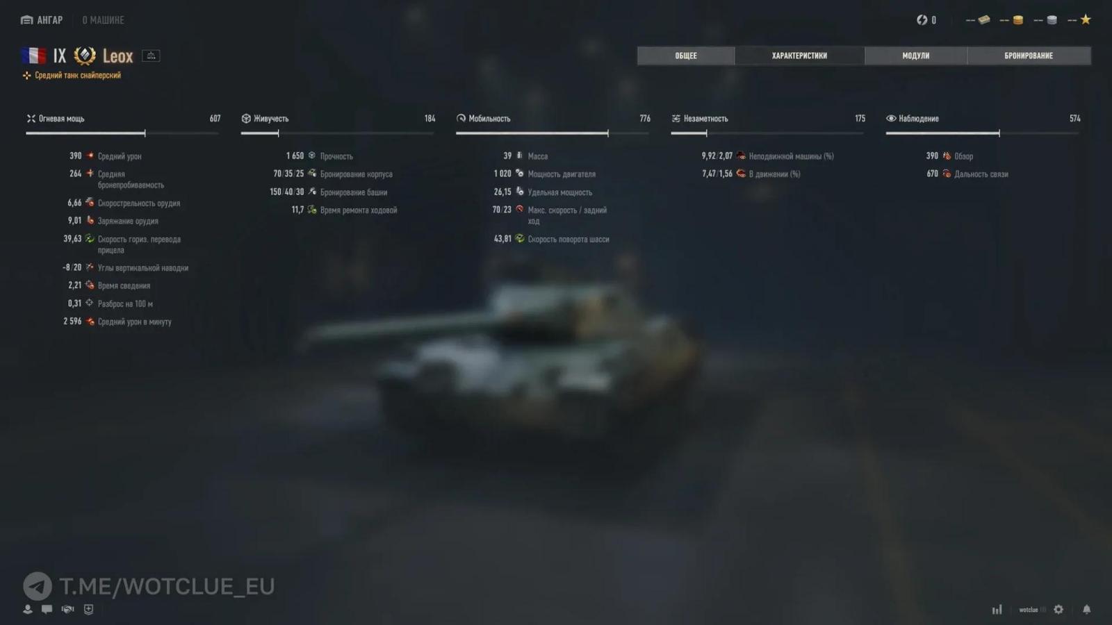 Více informací a fotek o tanku Leox ze supertestu World of Tanks