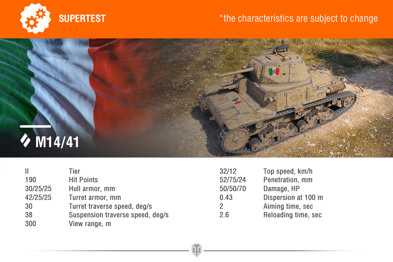 Supertest: Italské tanky tier I až tier VII