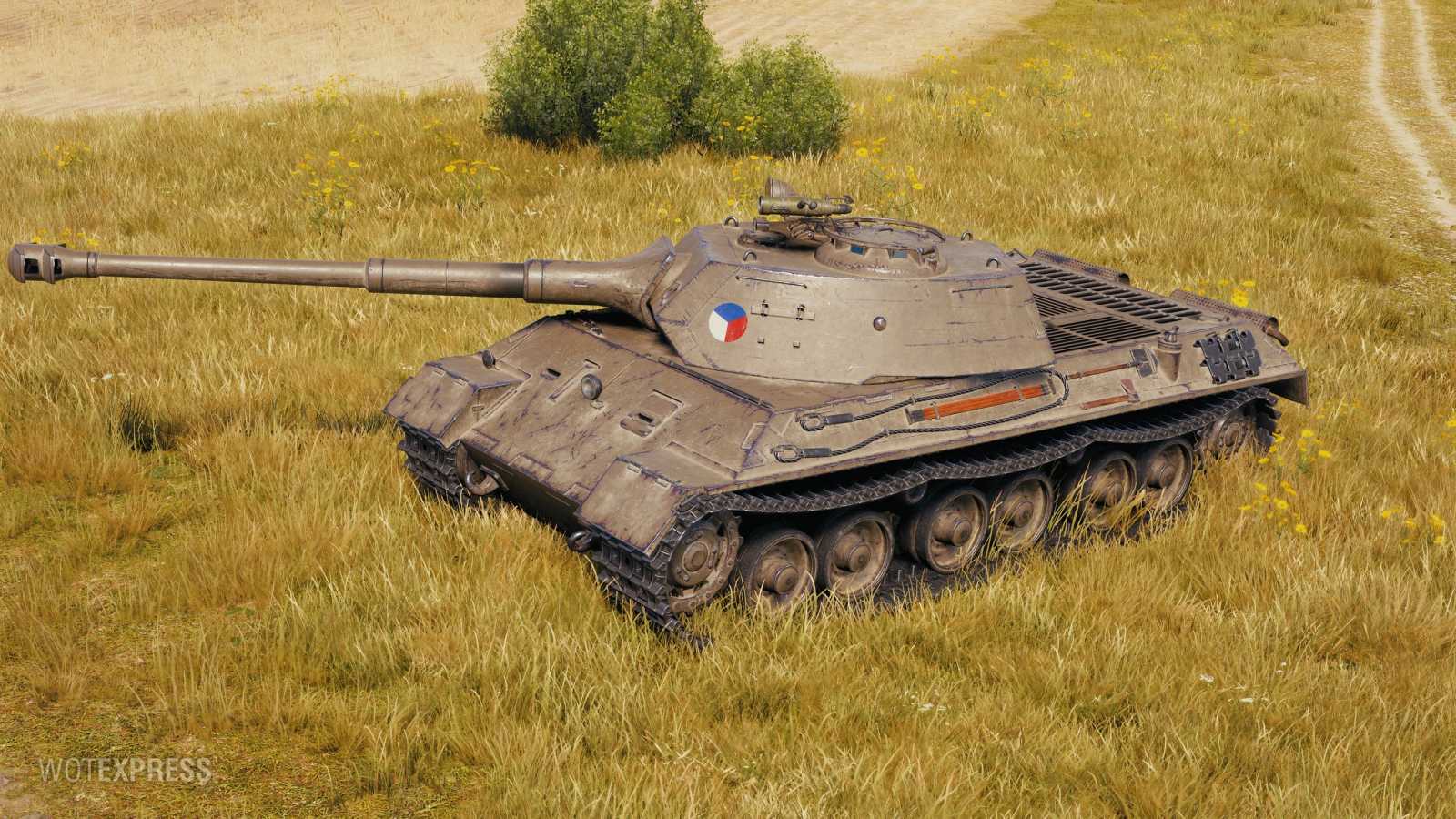 Hotový model tanku Škoda T 45