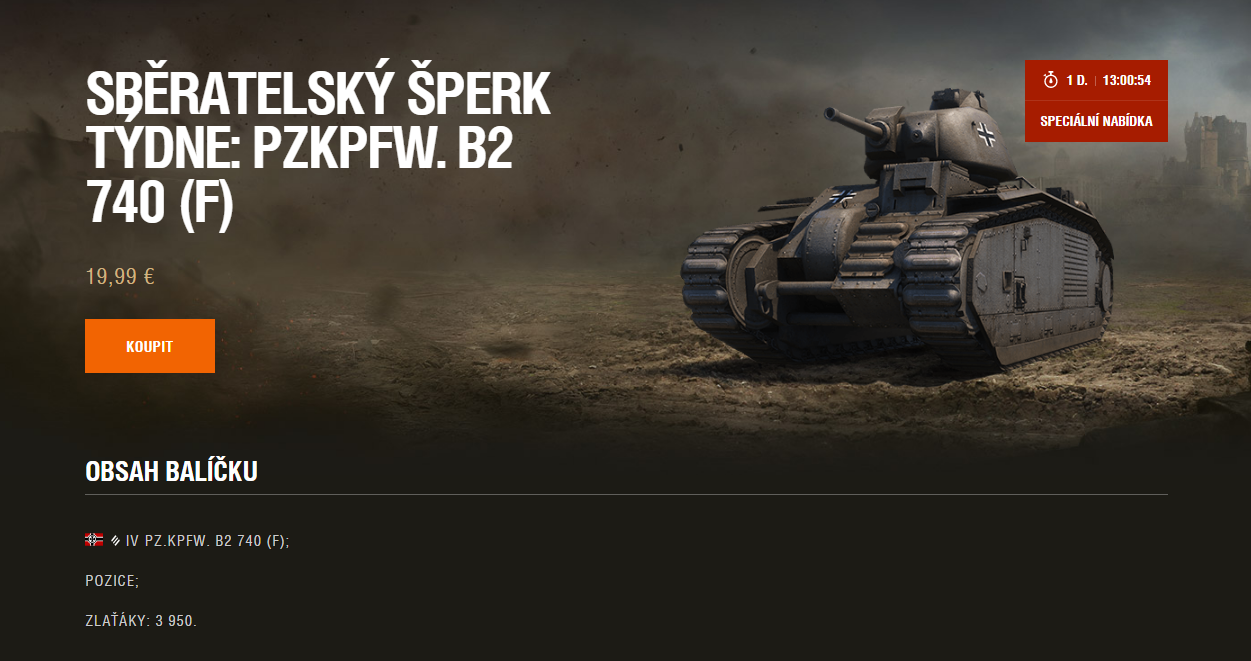 Prémiový obchod: Pz.Kpfw B2 740 (f)