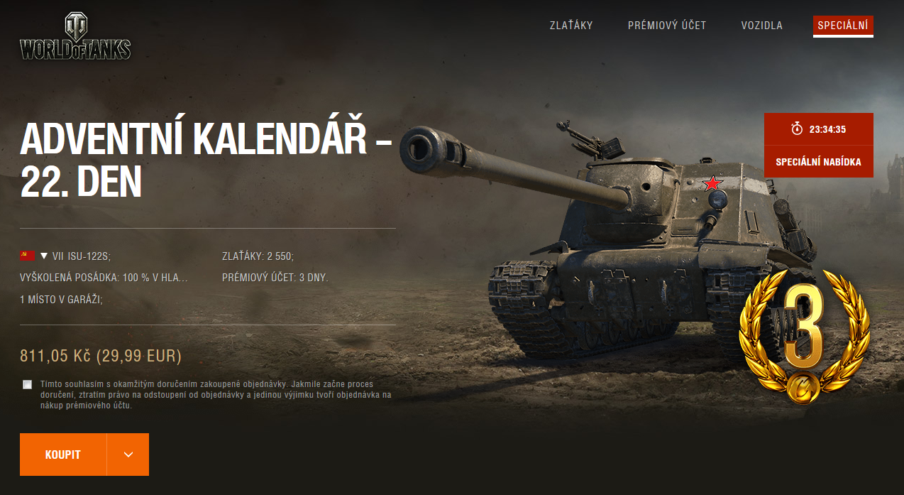 22. den adventního kalendáře: ISU-122S