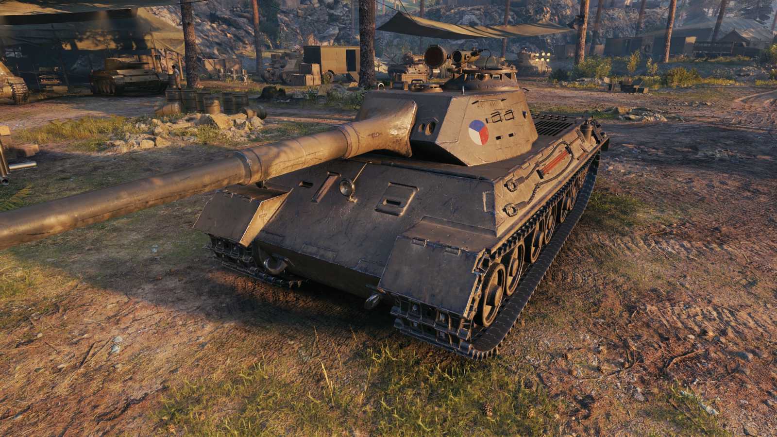 Hotový model tanku Škoda T 45