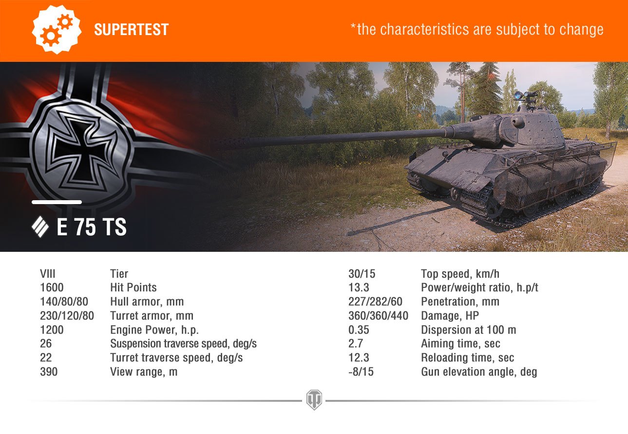 WoT Supertest – E75 TS