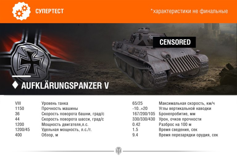 SuperTest: Aufklärungspanzer V - verze IV