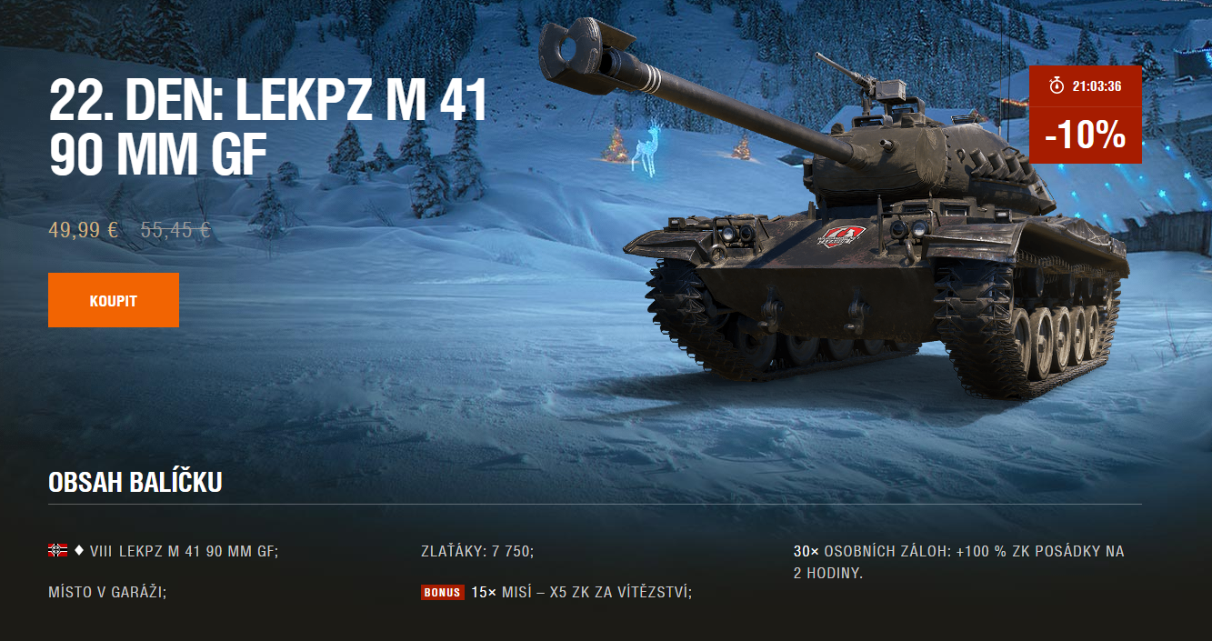 Adventný kalendár: LEKPZ M 41 90 MM GF