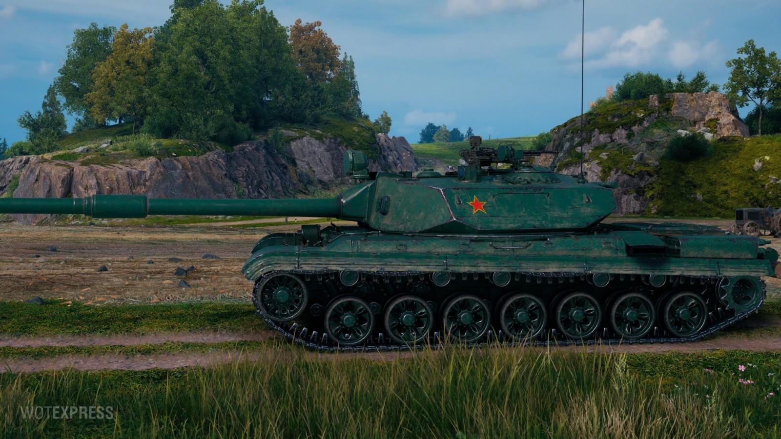 Screenshoty tanku DZT-159 ze supertestu World of Tanks