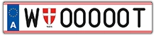 Licence plate Österreich