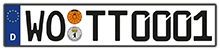 Licence plate Deutschland