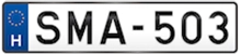 Licence plate Hungary