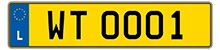 Licence plate Luxembourg