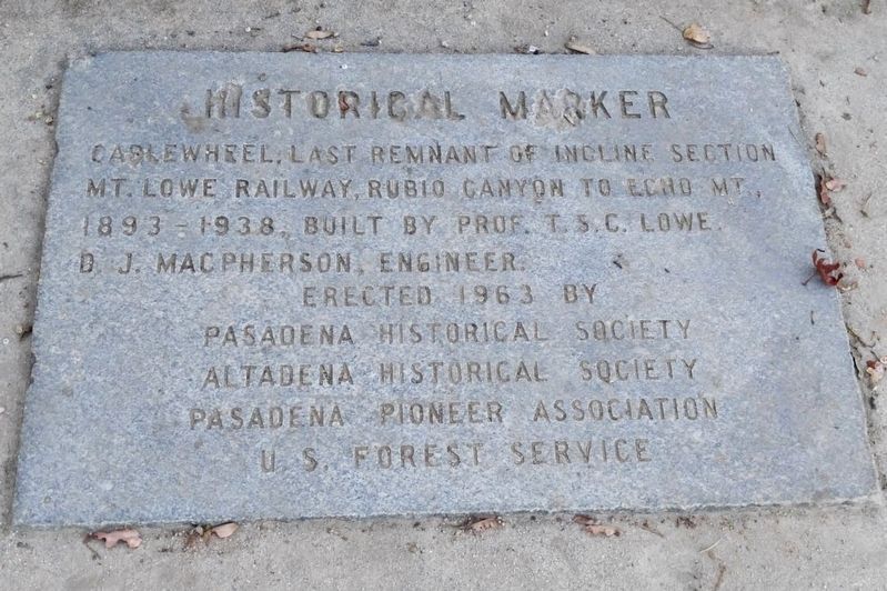 Mount Lowe Railway Historical Marker - Photo 1