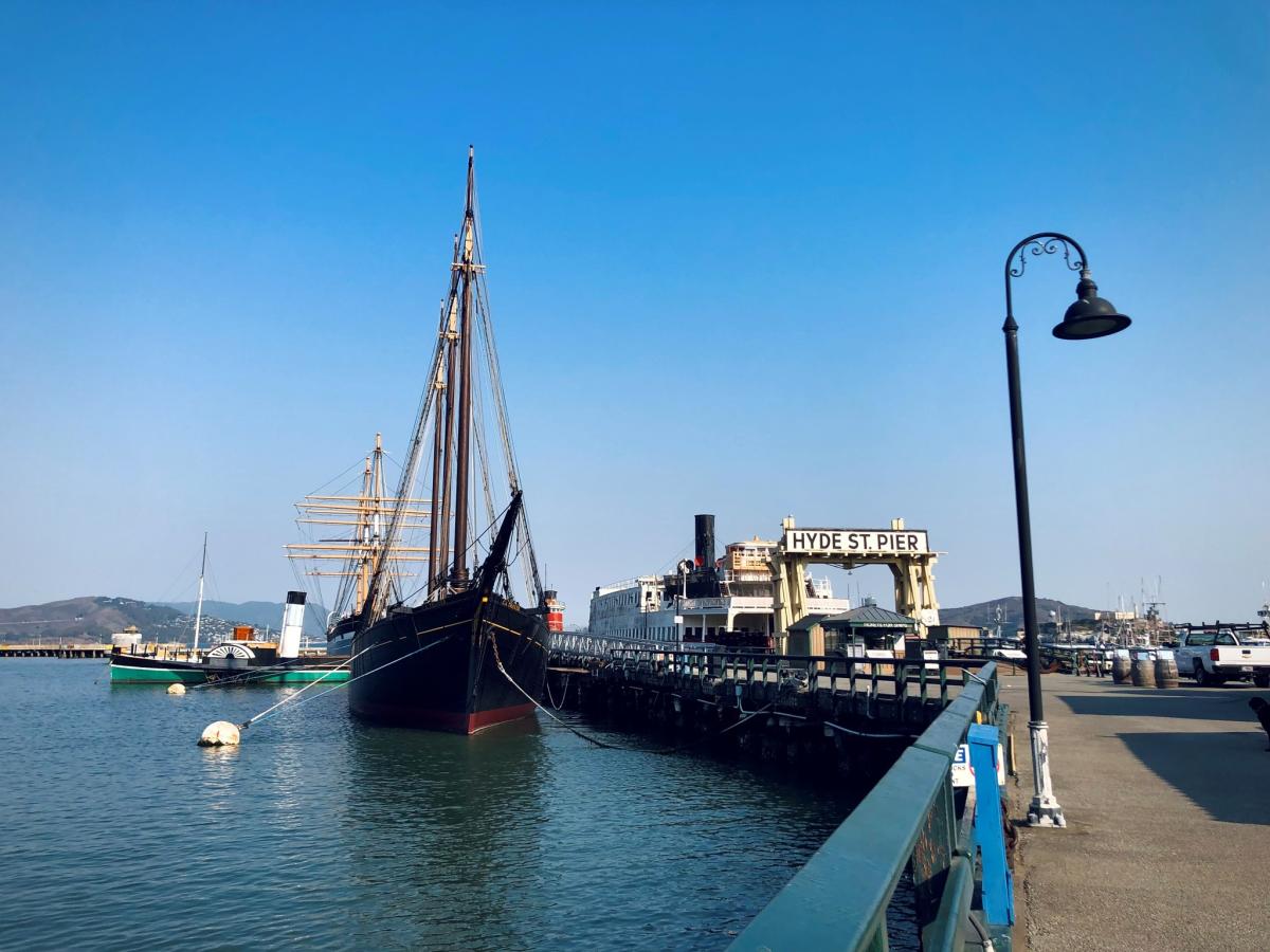 Alcatraz and Hyde St Pier ships - Photo 1