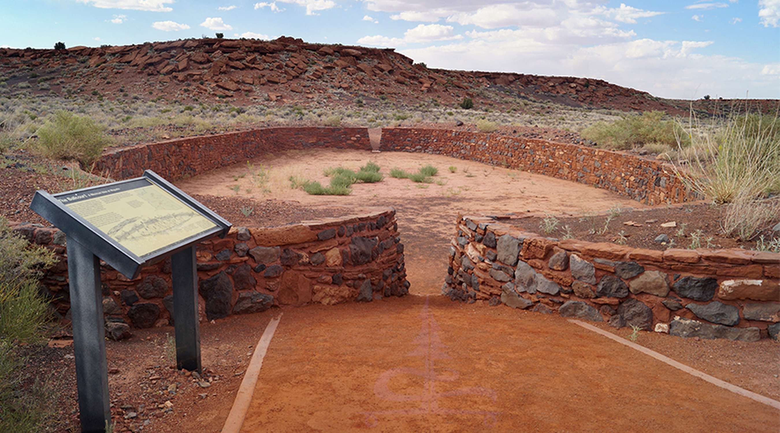 Ball Court at Wupatki Pueblo - Photo 1