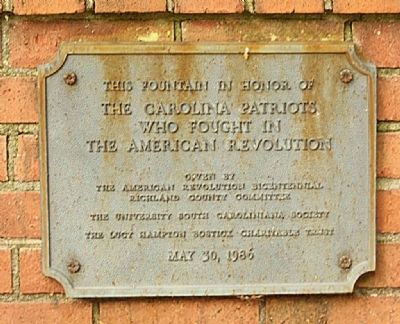 Carolina Patriots of the American Revolution Fountain - Photo 1