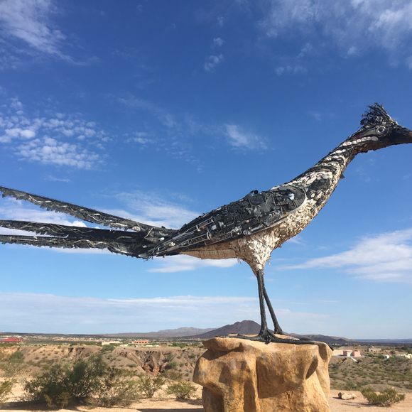 Recycled Roadrunner Sculpture - Photo 1