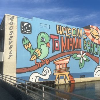 Welcome to Miami Beach Mural - Photo 1