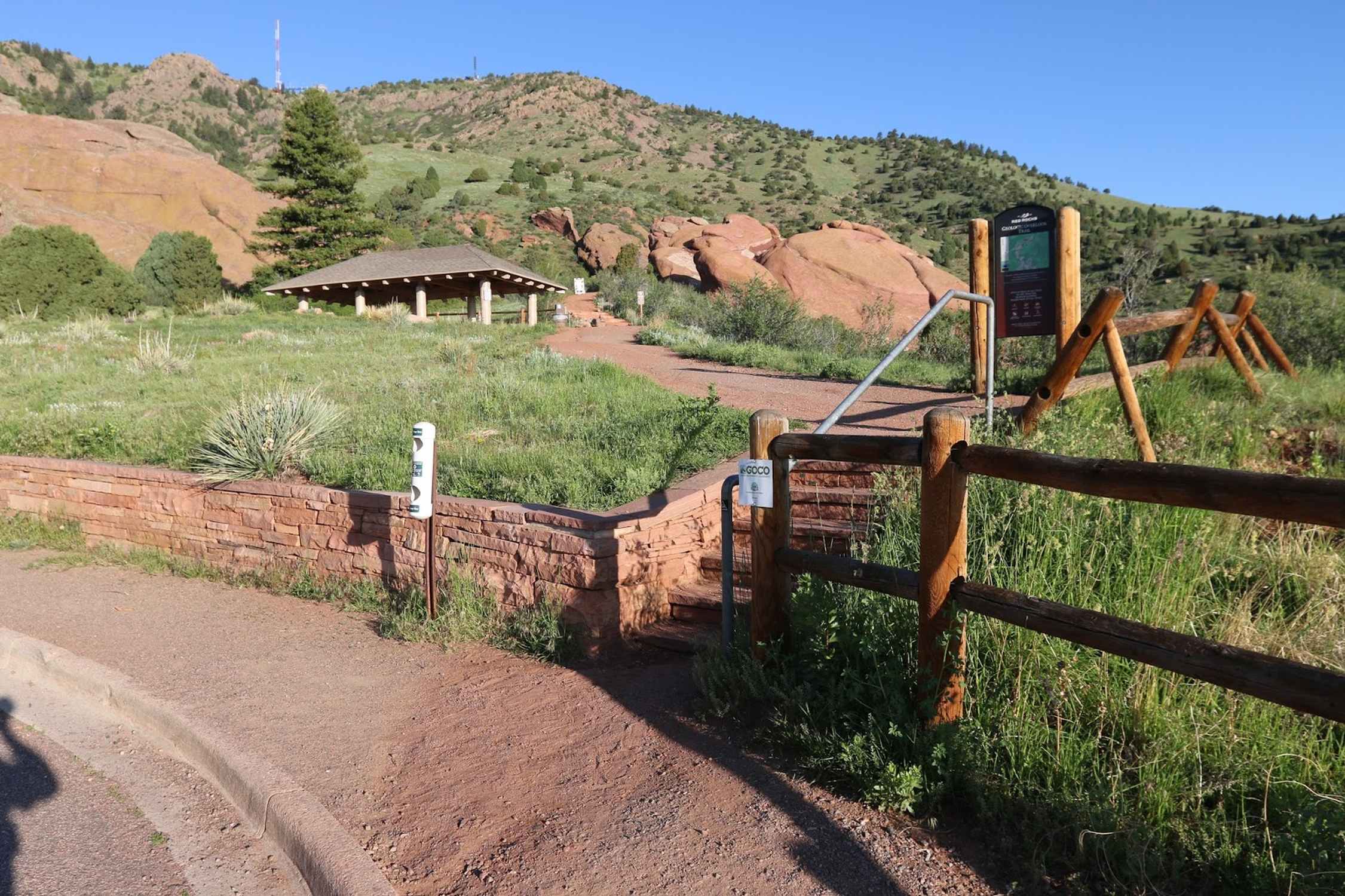 Red Rocks Park Geologic Marker & Picnic Shelter - Photo 1