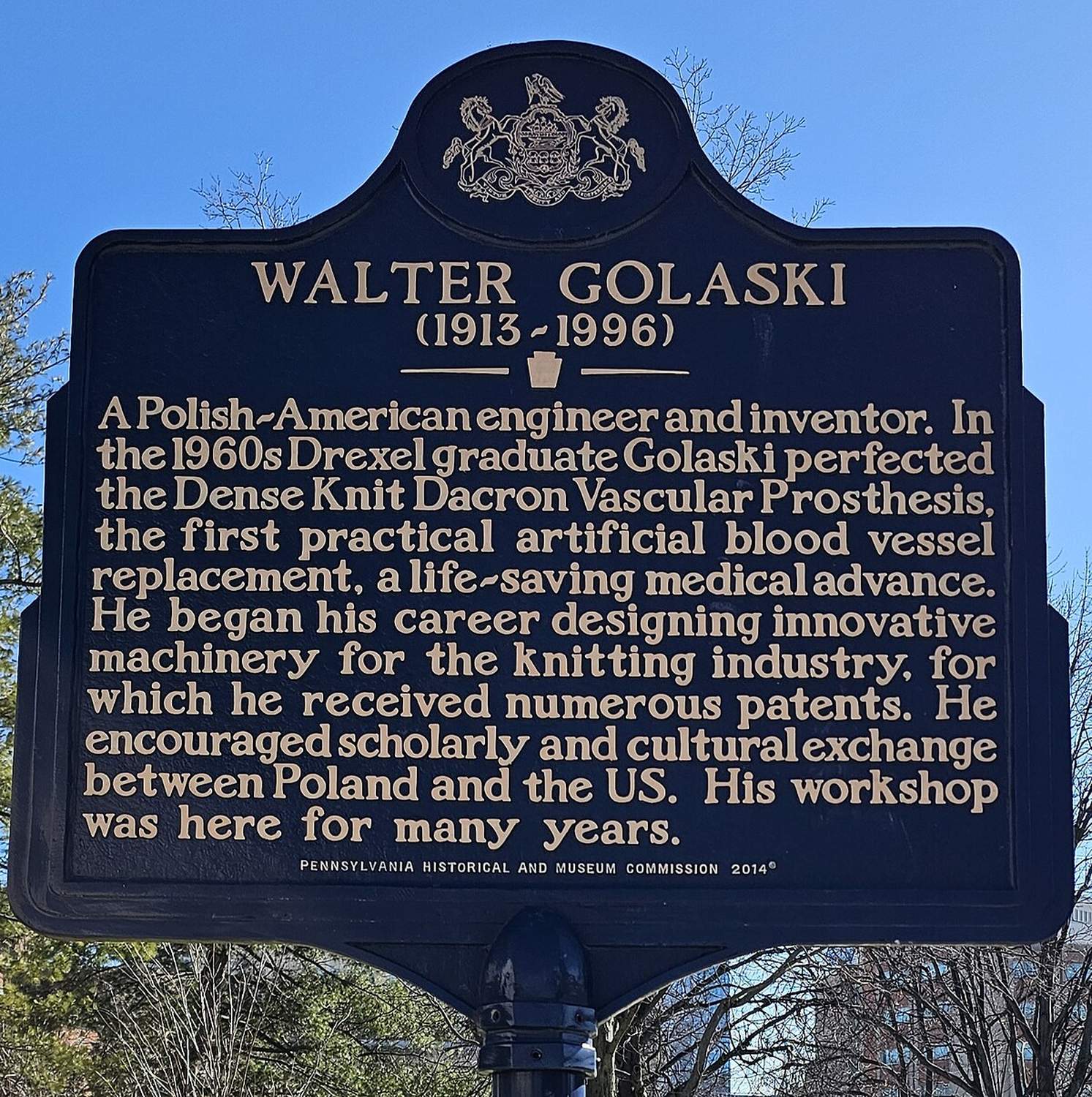 Walter Golaski Historic Marker at Drexel University - Photo 1