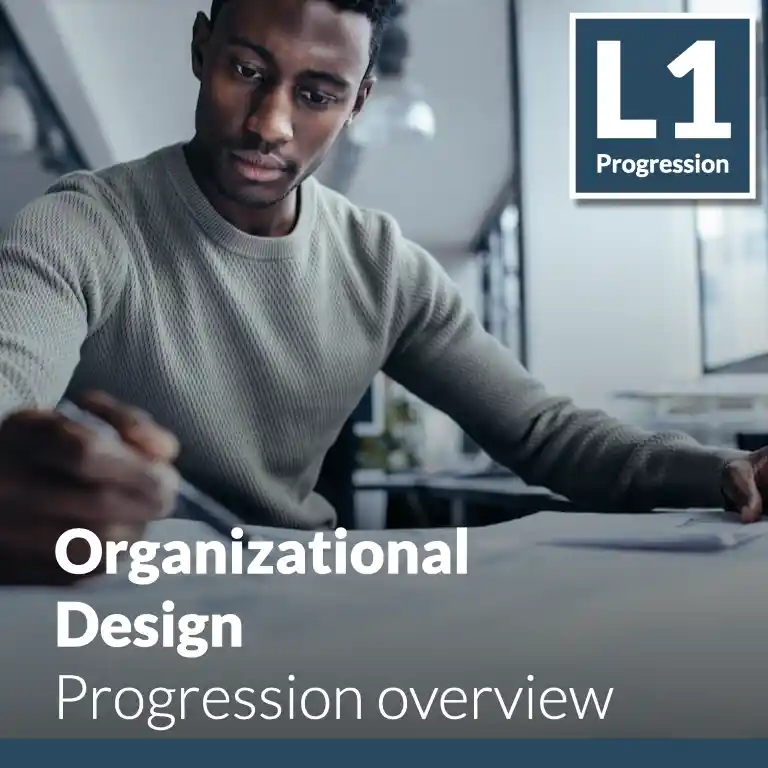 Organizational Design - Progression overview (L1 - Core)