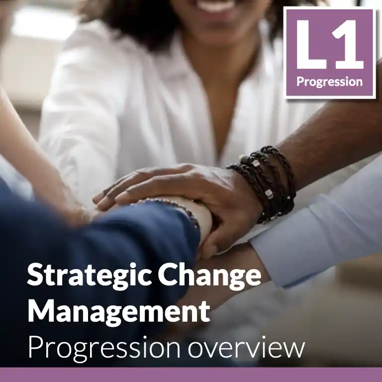 Strategic Change Management - Progression overview (L1 - Core)