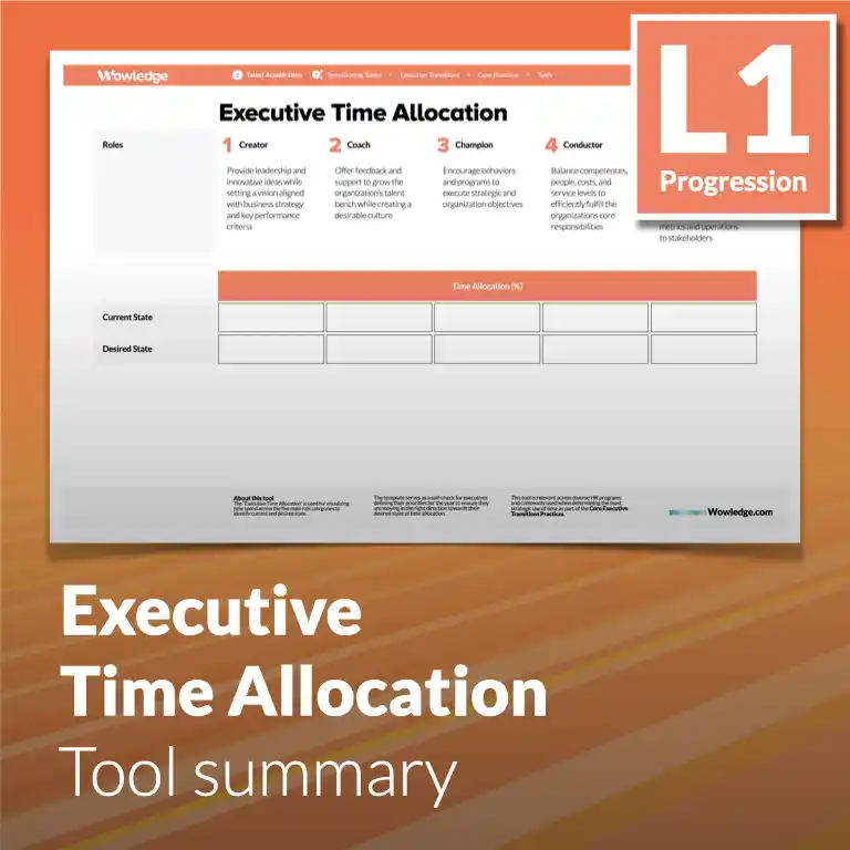 Executive Transitions - Tool summary (L1 - Core)