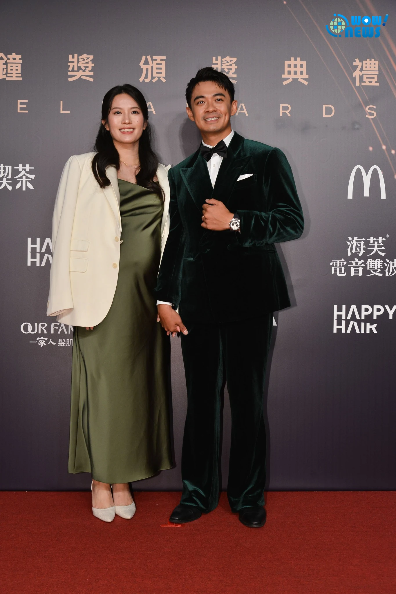 金鐘61／融融攜挺肚孕妻甜蜜登紅毯！圓夢直呼爽喊話帶女兒闖世界 - 照片 3