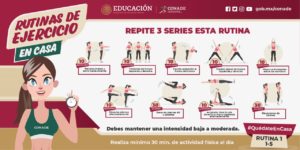 Conade proporciona rutinas para hacer ejercicio en casa