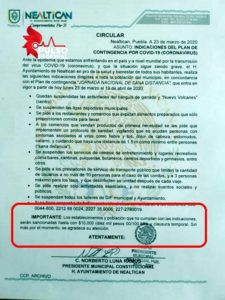 Inician multas de diez mil pesos por no atender recomendaciones vs coronavirus