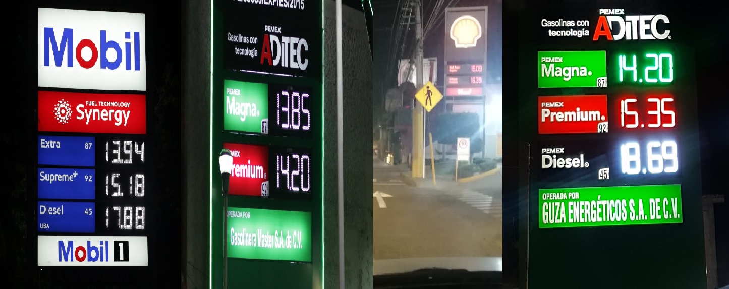 ¡Sigue bajando! gasolina se vende hasta en 13 pesos litro en Puebla