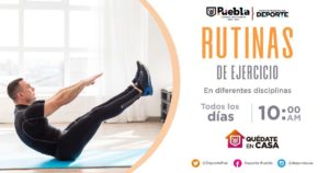 Deporte Municipal mantiene activas a las familias poblanas a través de redes sociales