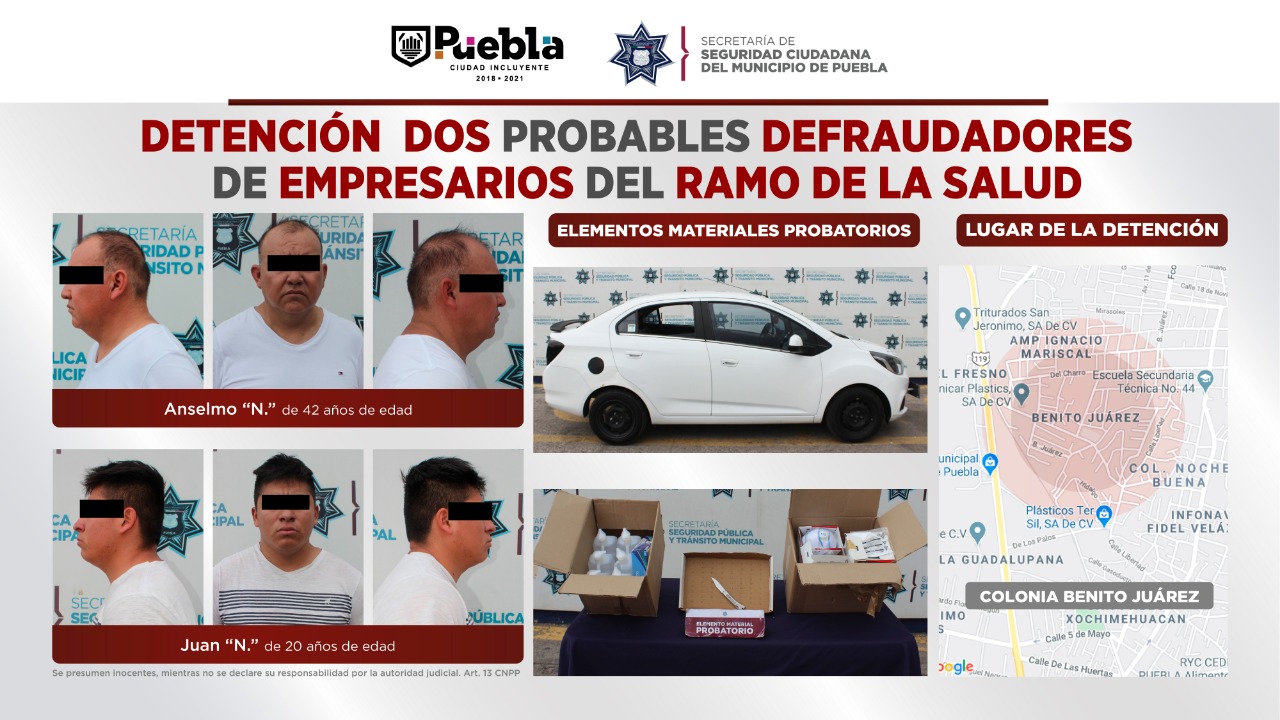 Detuvo SSC a dos probables defraudadores