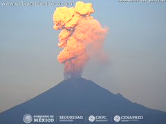 Registra volcán Popocatépetl tres explosiones