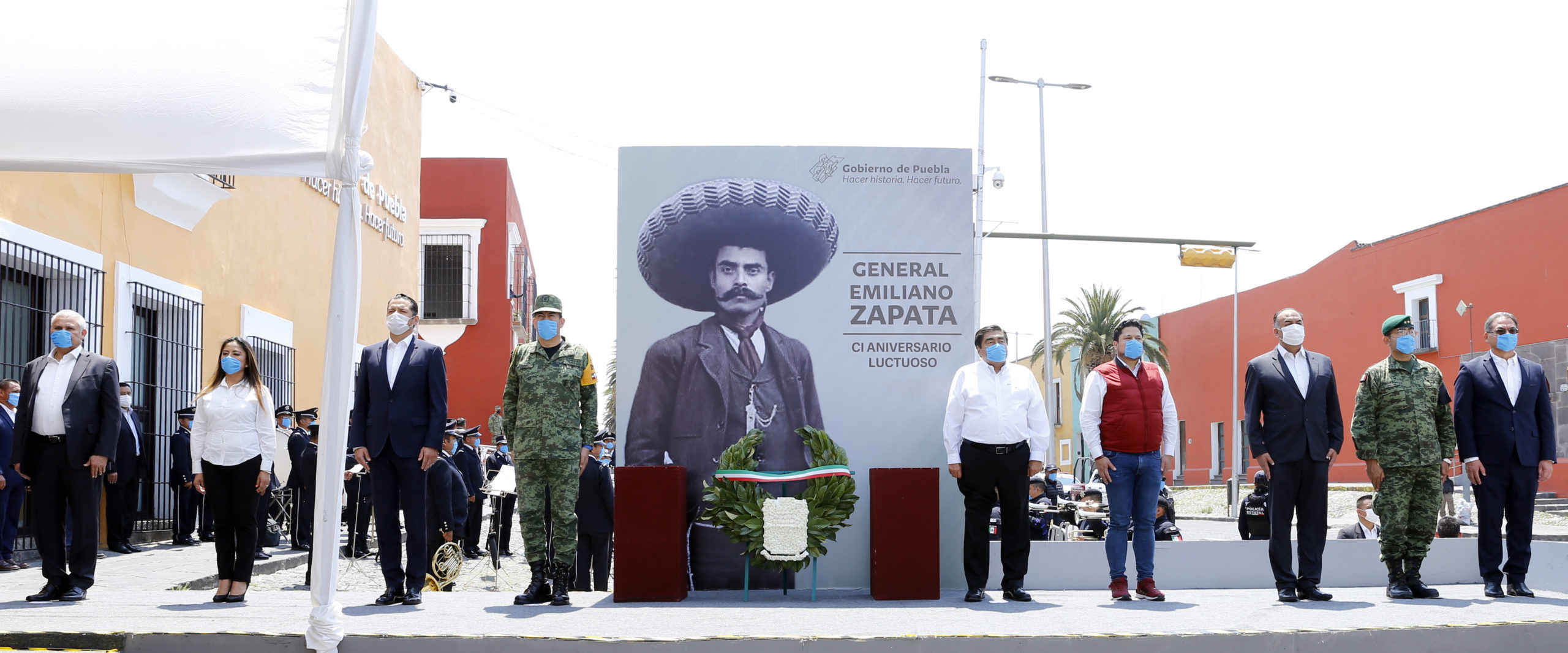 Gobierno del estado realiza ceremonia conmemorativa del 101 aniversario de Emiliano Zapata