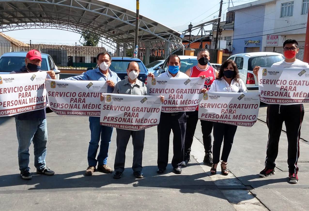 Transportistas de Teziutlán asignan cinco rutas exclusivas para médicos