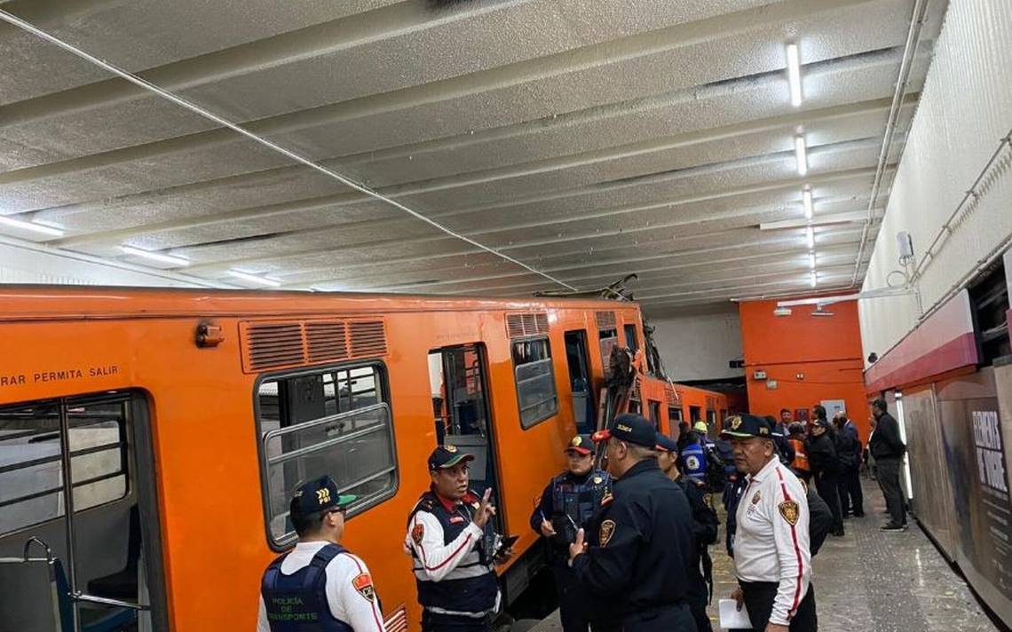 Detienen a trabajadora del Metro por su presunta responsabilidad en choque de trenes en Tacubaya