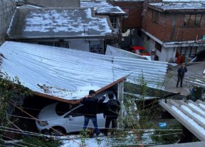 Apoya Segob a 50 familias afectadas por granizada en Tecamachalco